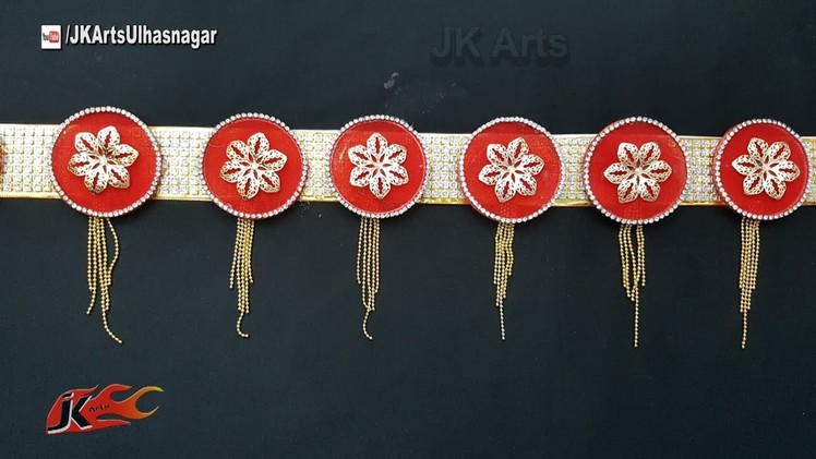 DIY Toran. Bandhanwar from waste bangles | How to make | JK Arts 1287