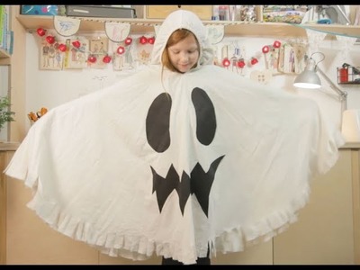 Family Crafts: How to make a Halloween ghost costume from an old bedsheet