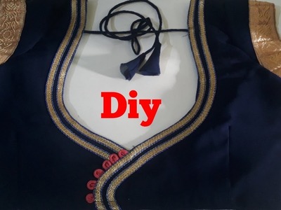 How To Apply And Attached Lase In Blouse With Colourfull Clothes