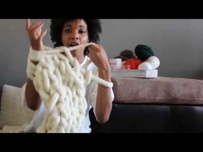 How to Arm Knit with We Are Knitters XXXL Wool