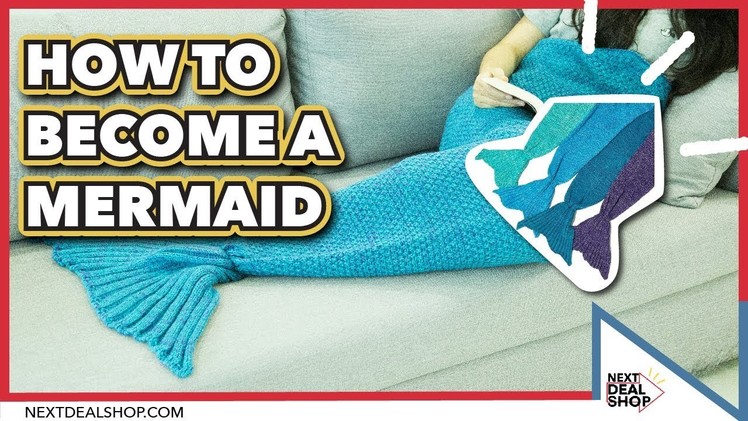 How To Be A Mermaid - Hand Knit Mermaid Blanket - Next Deal Shop