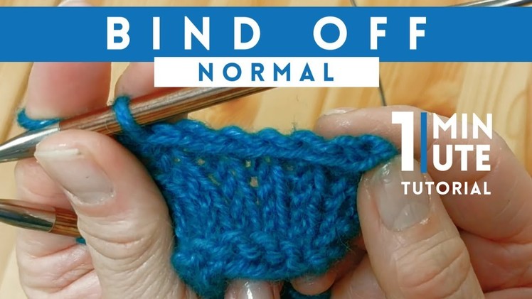 How To Bind Off - Quick 1 Minute Knitting Tutorial