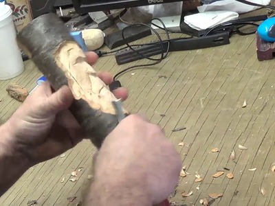 How to Carve a Wood Spirit With Hand Tools Part 3.