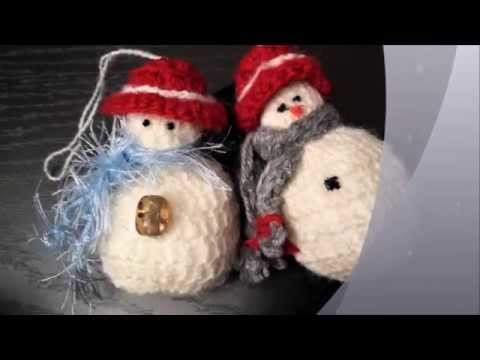 How To Crochet A Cute Snowman Ornament For Christmas Tree