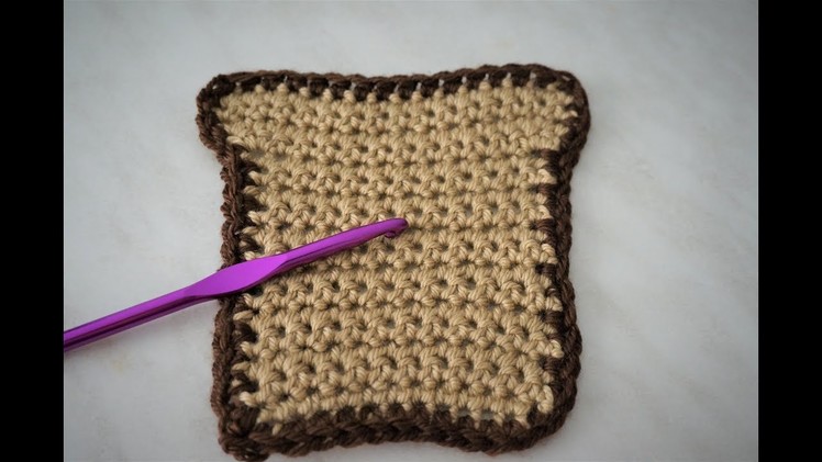 How to crochet a toast coaster ||Right hand