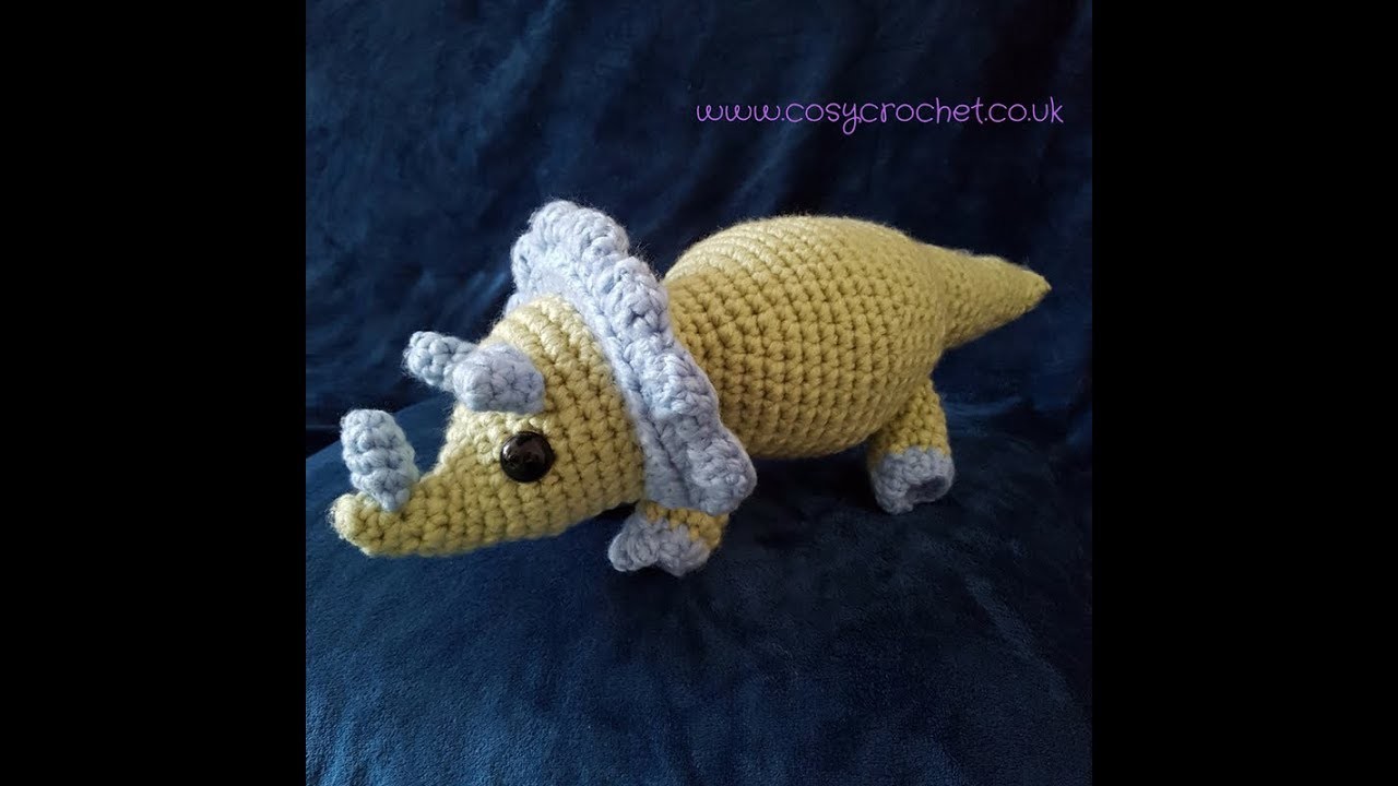 How to Crochet Chunky Tracey Triceratops