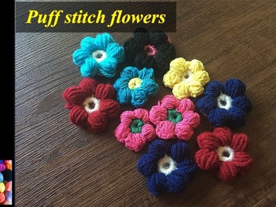 How to Crochet Puff flower in Tamil