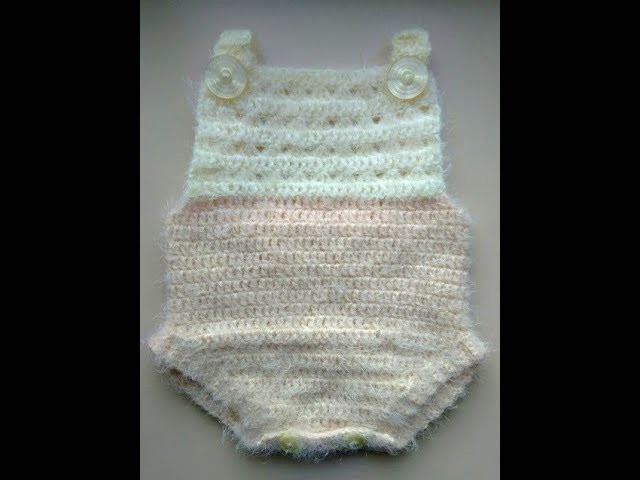 How to crochet ribbing on baby romper