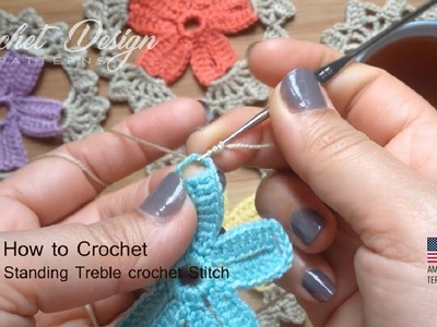 How to Crochet: Standing treble stitch