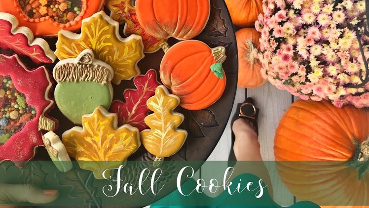 How To Decorate Fall Cookies - Celebrating Cookie Month