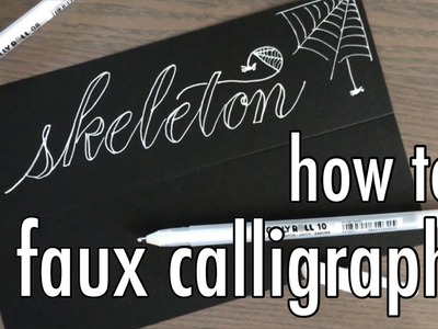 How to: Faux calligraphy | YouTober Day 13