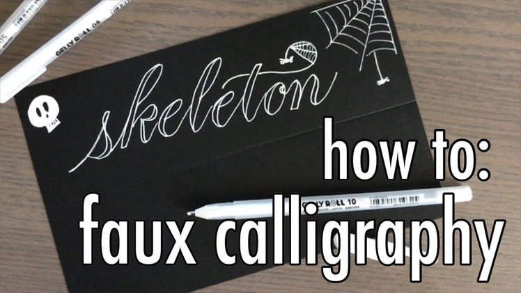 How to: Faux calligraphy | YouTober Day 13