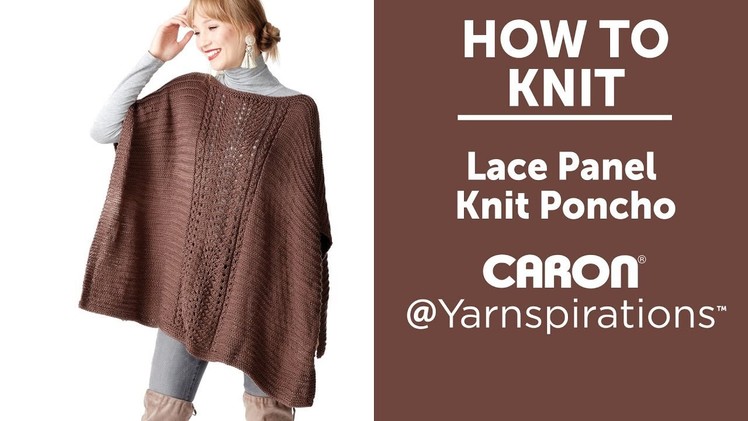 How to Knit: Lace Panel Poncho