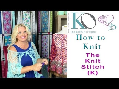 How to Knit the Knit Stitch Easy and Slow for Beginner Knitters