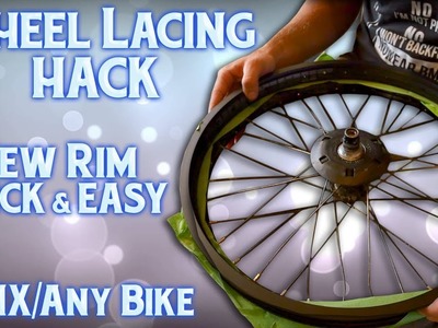 How To Lace A BMX Wheel With A New Rim - BMX HACK -