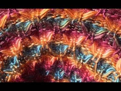 How to Loom Knit a Mock Butterfly Honeycomb Brioche Stitch