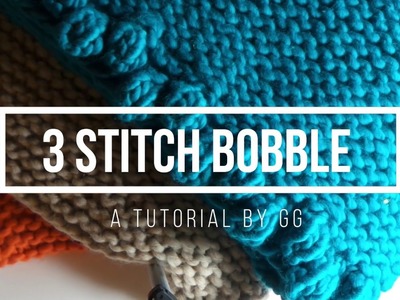 How to make a 3 Stitch Bobble