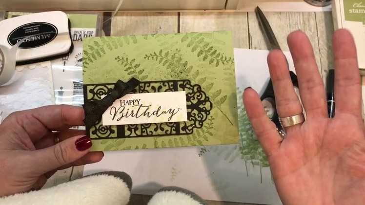 How to make a Birthday Card using the Graveyard Gate Detailed Thinlits