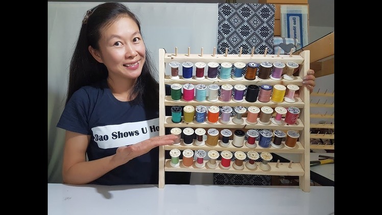 How to Make a Bobbin Rack to Organize Your Thread