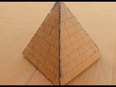 How to Make a Cardboard Pyramid | making a pyramid out of cardboard