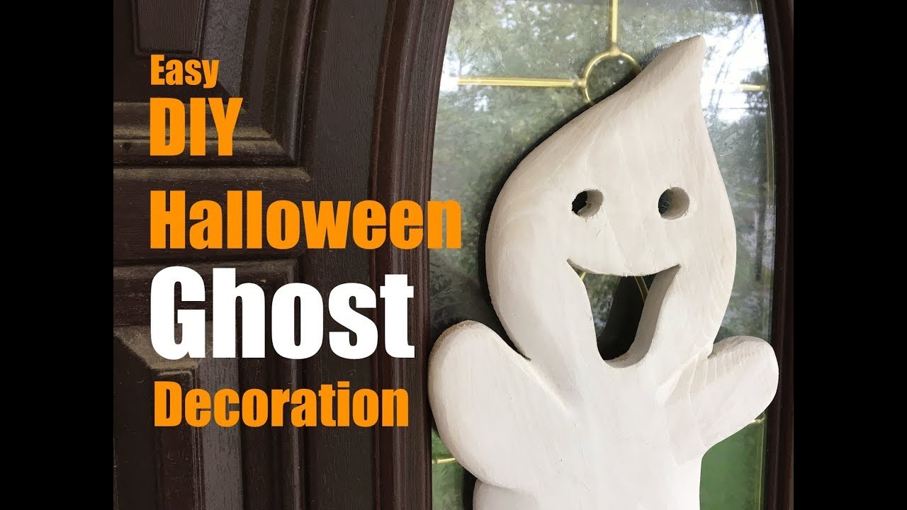 How to make a Carved Wood Ghost Halloween Decoration