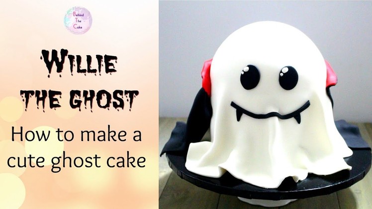How to make a cute ghost cake : Halloween cakes tutorial