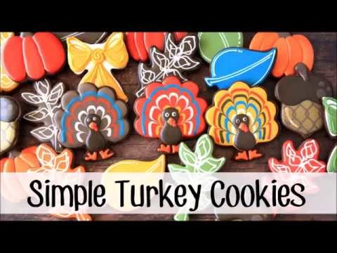 How to make a decorated TURKEY sugar cookies!!