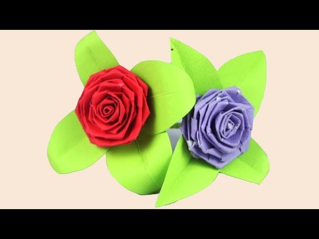 How to make a DIY Origami Paper Rose | TCraft