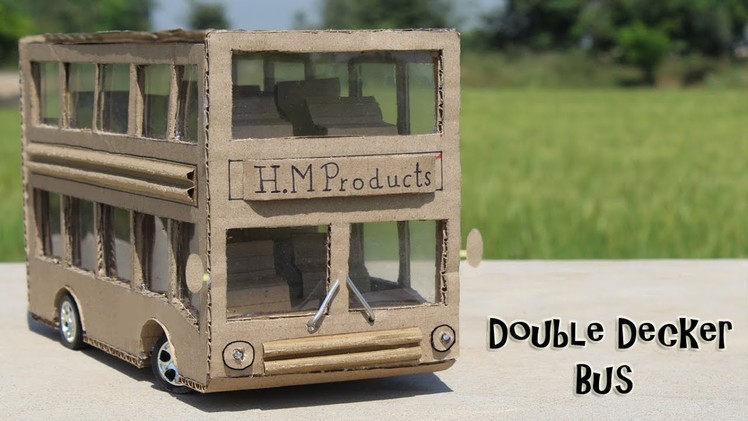 How to Make a Double Decker Bus From Cardboard ! DIY Luxury Bus