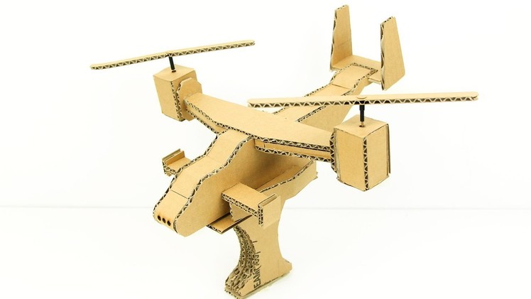 How to Make a Flying Airplane from Cardboard and DC Motor