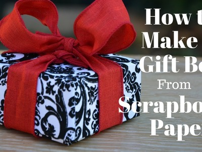 How To Make a Gift Box From Scrapbook Paper: DIY Crafts -- Thrift Diving