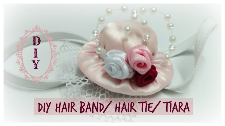 How to make a hair band. hair tie ||DIY hair band|| ||  ||TIARA WEEK||