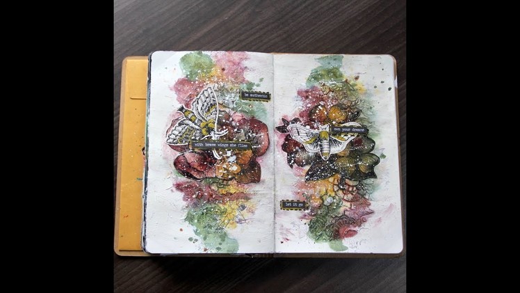 How to Make a Mixed Media Art Journal with Scrapbook Paper