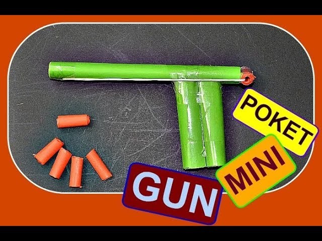 How to make a Paper Gun that Shoots Paper Bullets Easy for KIDS