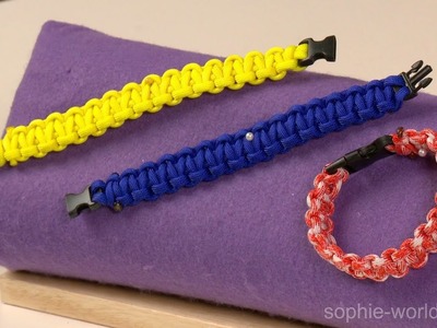 How to Make a Paracord Bracelet with a Buckle | Sophie's World
