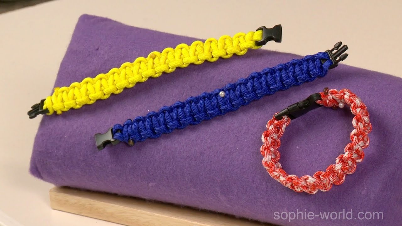 How to Make a Paracord Bracelet with a Buckle | Sophie's World