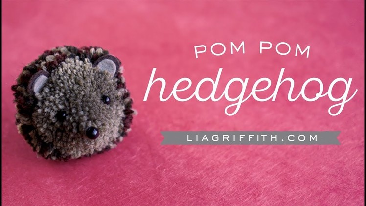 How To Make A Pom Pom Hedgehog