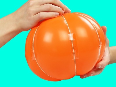 How to make a pumpkin out of a balloon