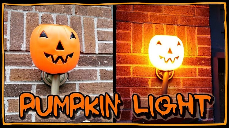 How To Make A Pumpkin Porch Light ???? | Halloween Ideas