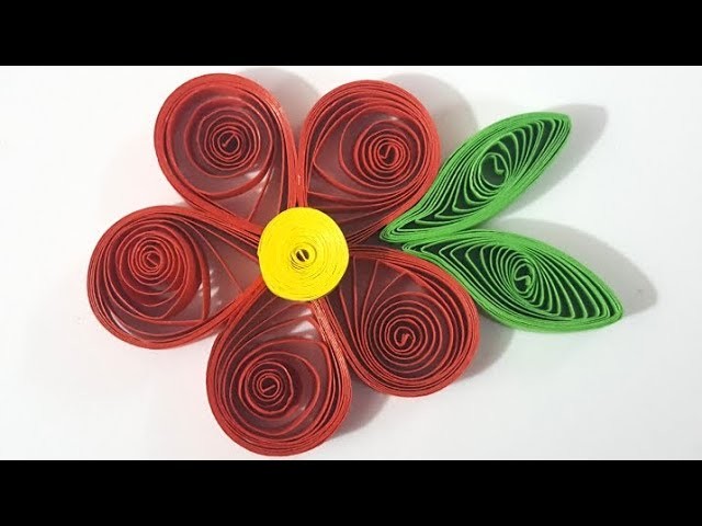 How to make a quilled flower | paper quilling