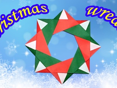 How to Make an Origami Christmas Wreath | Easy but Cool Christmas Decorations for Kids DIY