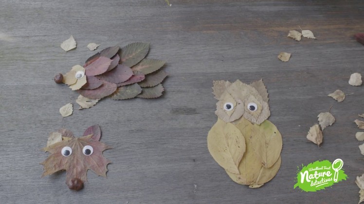 How to make animal leaf pictures
