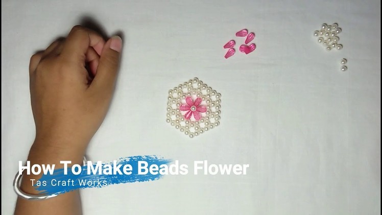 How To Make Beads Flower.  Purse Bag Coming Soon! পুতির ব্যাগ এর ফুল তৈরি (গোলাপী)।