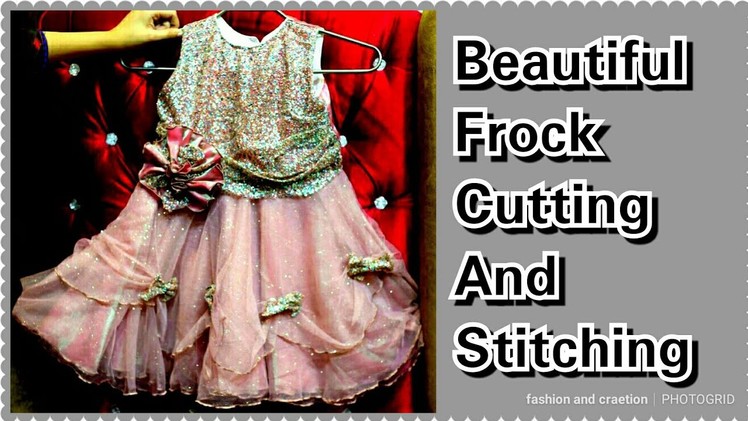 How To Make Beautiful Frock For Girls.Cutting and Stitching Step by Step.TUTORIAL VIDEO