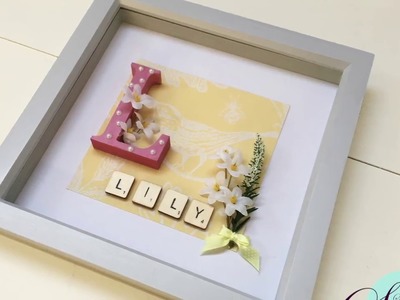 How to make: Box Frame Baby Gift | DIY Gift Idea