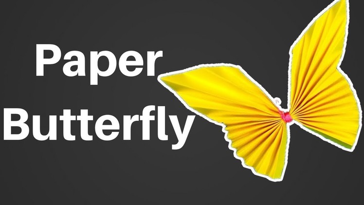 How to Make Butterfly with Chart Paper | DIY-Paper Crafts: Origami. Paper Folding Craft