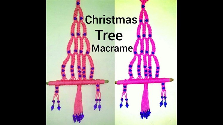 How to make .  Christmas tree.macrame . at home beautiful design