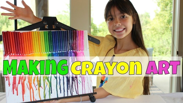 How to make Crayon Art with a blow dryer | simple crafts to try