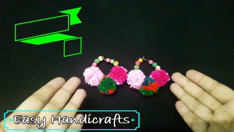 How To Make Earrings with pompom