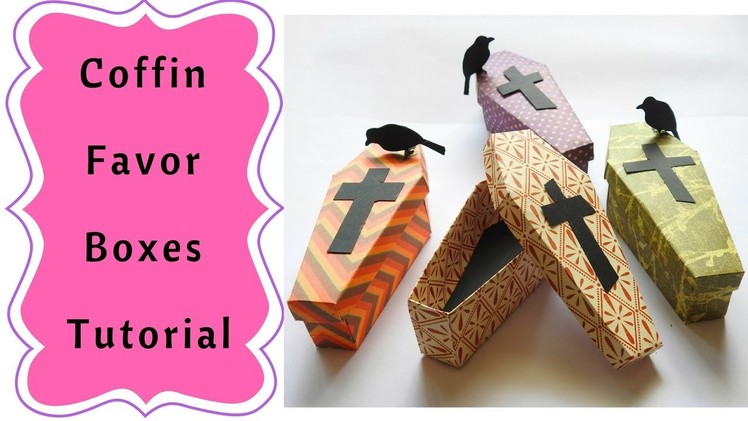 How to make Halloween Coffin Favor Boxes  Tutorial